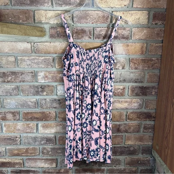 TORRID Pink/Blue/White Floral Print Sweetheart Dress - Picture 10 of 11